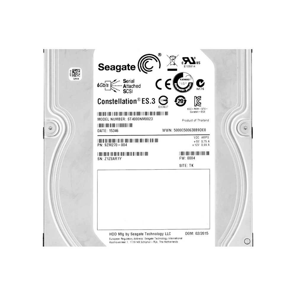 ST4000NM0023 SEAGATE HDD 4TB 7.2K SAS 6G 3.5" LFF HOT-SWAP
